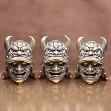 Samurai Brass Knife Beads Bead Lanyard Paracode EDC Pendant Rope Necklace