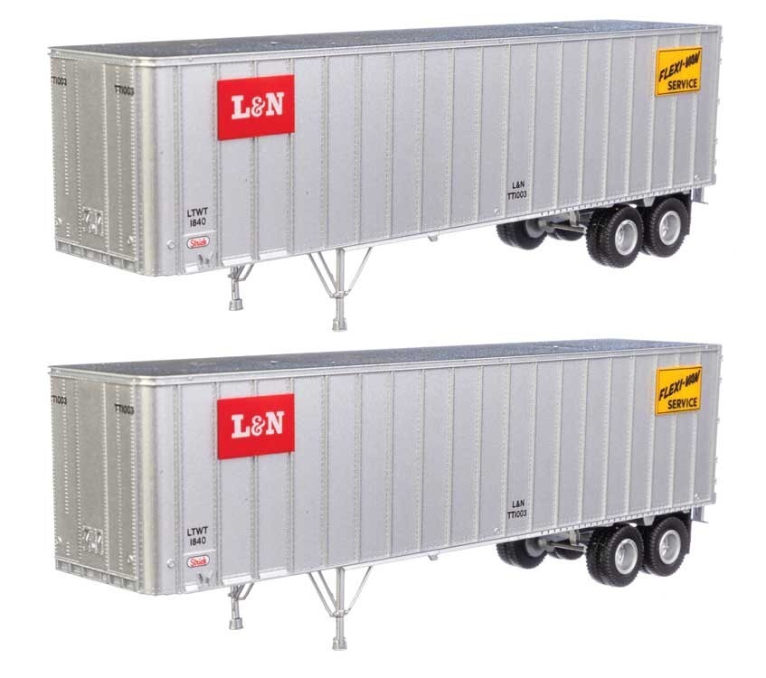 H0 Scale - Walthers Trailer Louisville & Nashville 2 Pieces - 2602 Neu