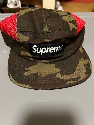 Supreme Side Mesh Camo 5 Panel Camp Hat