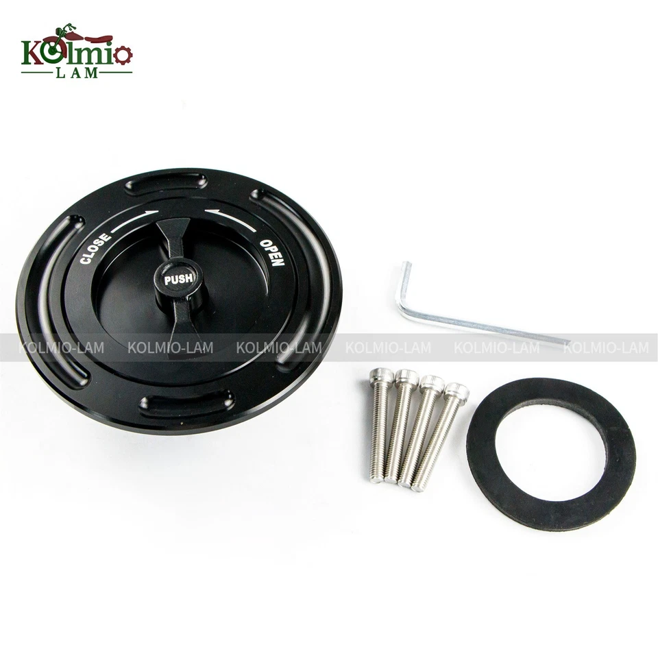 Tapas de cubierta de tanque de gasolina CNC sin llave aptas para K1600GT/GTL R1200GS R1200R/S Foto 4 de 4