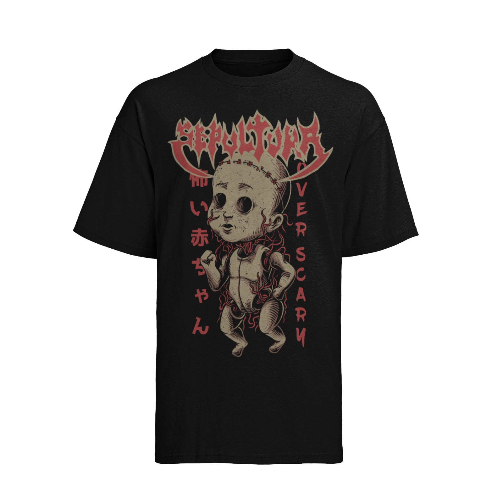 Retro SEPULTURA (Doll) Music 80s 70s Concert Mens T-Shirt Cotton