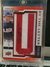 GERRIT COLE 27/100 ROOKIE AUTOGRAH 2009 Signature Stars USA By the Letter