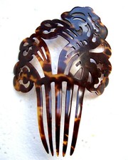 Faux tortoiseshell Victorian hair comb - NO US IMPORT FEES