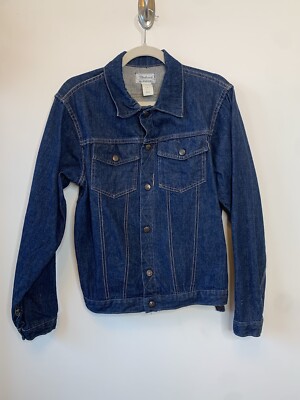 Vintage 60's MADEWELL Denim Jacket Men's 38 Denim Jacket Blue Dark