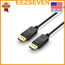 EEZSEVEN DisplayPort Cable High Speed DP to DP Cable 1080p Male to Male Cord 