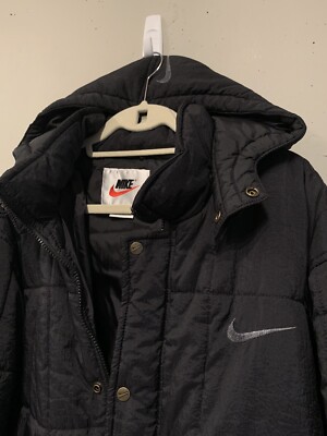 Vintage Nike Puffer Jacket Oversized Winter Coat Sz Large