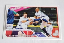 2023 Topps Series 1 Julio Rodriguez Celebration In Seattle Checklist Insert #174