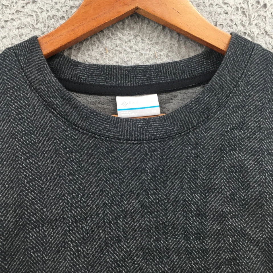 Vestido Columbia Shift para mujer M gris mezcla de algodón manga larga cuello redondo pulóver Foto 4 de 4