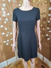 Size 4 Liz Claiborne Formal Little Black Dress  With Dainty Bead Work On Collar