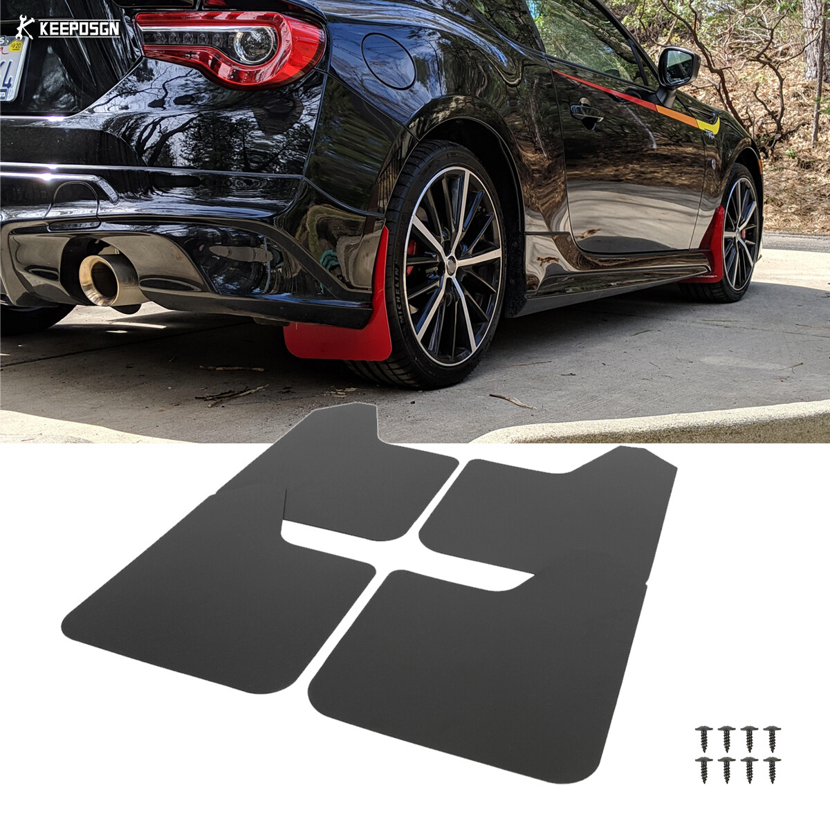 For Toyota GT 86 Subaru BRZ Scion FRS 4x Mud Flaps Splash Guards