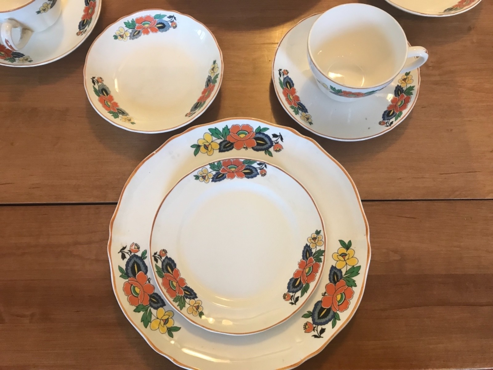 ART DECO China Set, Vintage (K.T. & K. SV) Ivory American eBay