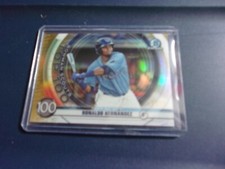 2020 Bowman Chrome Scouts Top 100 Gold Refractors #BTP100 Ronaldo Hernandez /50 