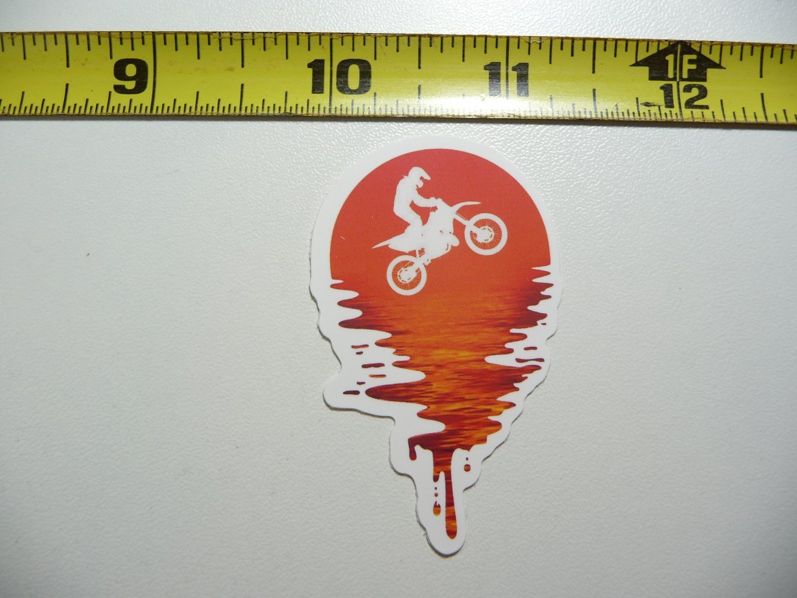 DIRT BIKE LEAKING SUN DECAL STICKER MOTOCROSS RIDING MOTORCYCLE