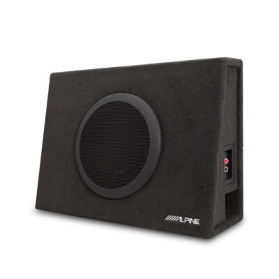 Alpine SBT-S10V, Compact Wedge Style Truck Enclosure with 10'' SWT Subwoofer