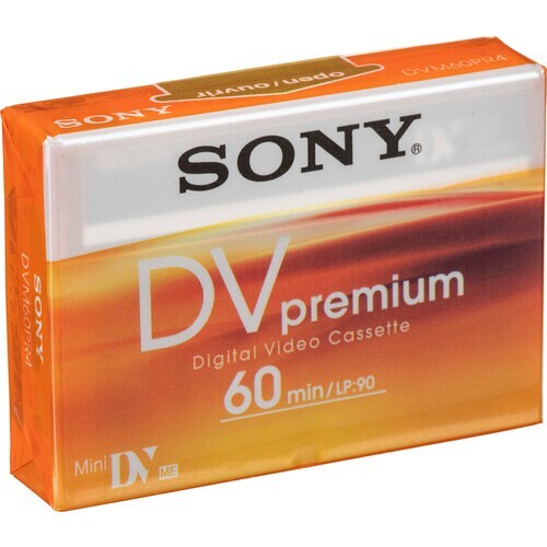10 Pack Sony Premium DV 60 Minute Mini DV Tape Cassette, DVM60PR4