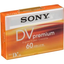 Sony Premium 60 Minute Premium Mini DV Tape Cassette, DVM60PR4