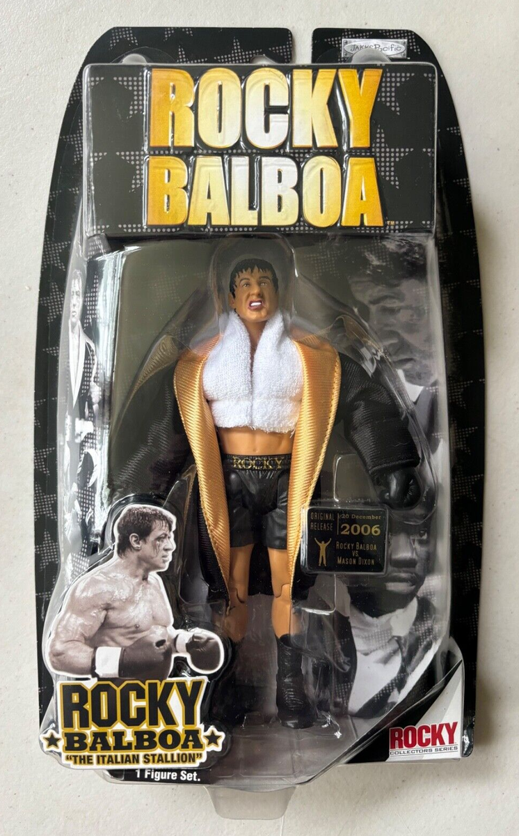 Rocky Balboa Movie Sylvester Stallone Figure Jakks Pacific Boxing
