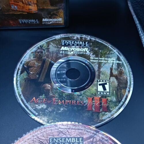 Age of Empires III 3: Gold Edition (PC CD-ROM 2007 4 Disc W/ War Chiefs) CIB VG - Picture 8 of 12