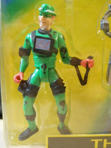 Batman Forever Riddler Brain Drain Helmet Jim Carrey Action Figure 1995 Kenner - Picture 3 of 10