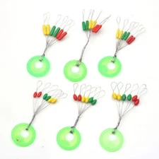 Stops Fishing Float Fishing Bobber Oval Floating  Stopper Rubber Space Beans