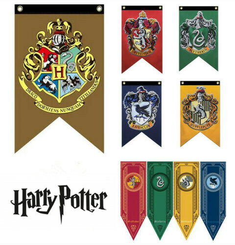 Harry Potter Gryffindor Slytherin House Flag Wall Banner Home Decoration Party - Picture 1 of 14