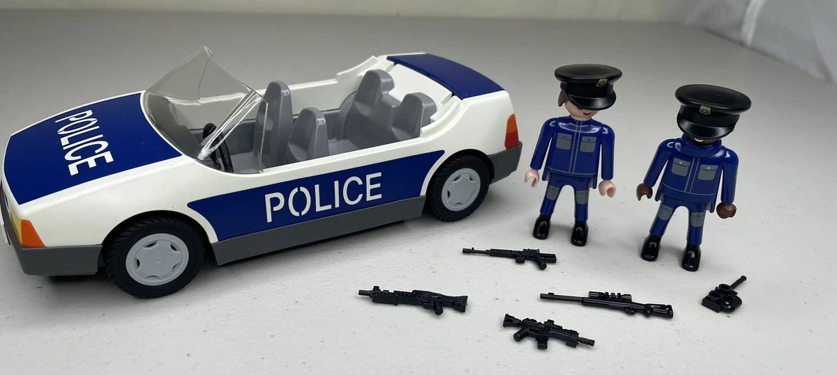 VINTAGE 1990 TOY CARRERA POLICEMEN SET POLICE PATROL CAR PLAY OK