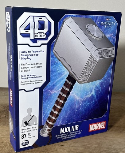 Kit modello puzzle 3D Build, Mjolnir Thor Hammer 3D con supporto 87 pz nuovissimo - Foto 2 di 3