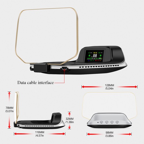 T3 Modelo 3 Y HUD Cuadro de instrumentos de tablero de instrumentos HD Medidor Velocímetro para Tesla - Imagen 5 de 9