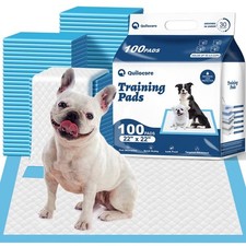 100 Count 22  x 22  Disposable Dog Pee Pads, Super Absorbent Leakproof Puppy ...