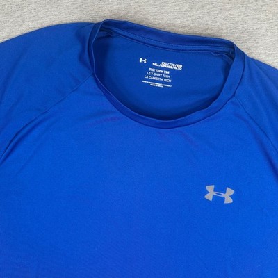 Under Armour Tech Tee Shirt Mens XXLT Tall Royal Blue Short Sleeve Performance