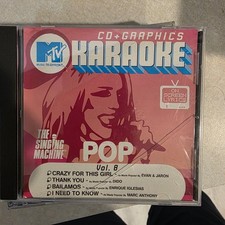 MTV Karaoke Pop Vol. 8 CD 2000s On-Screen Lyrics The Singing Machine