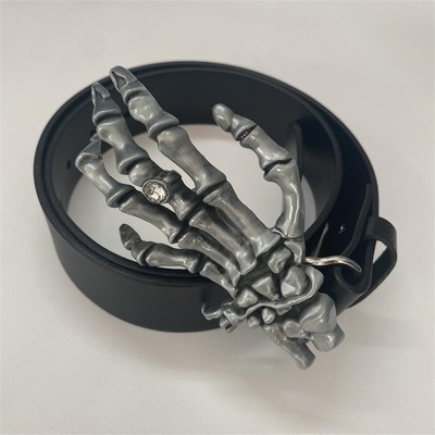 Skeleton Hand - Belt Buckle - Stainless Steel - Fits All