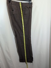 Tommy Hilfiger Pinstriped Brown Size 10 Women's Dress Pants. 4 Pockets,