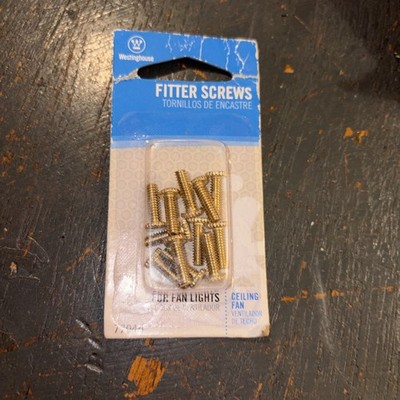 WESTINGHOUSE LIGHTING 77040 1/2-Inch PB Fitter Screw, 12-Pack
