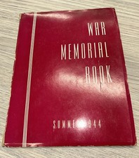 Summer 1944 War Memorial Book James A Garfield High School VINTAGE CALIFORNIA