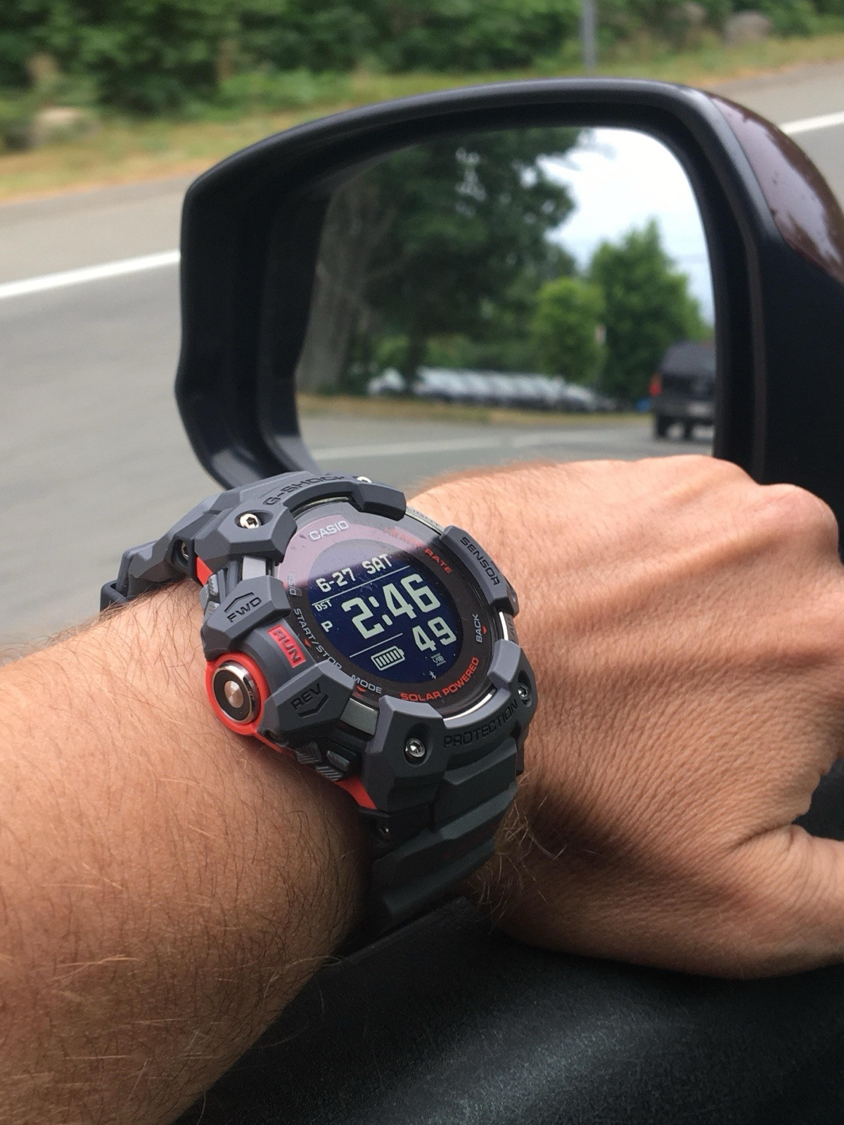 Casio G-Shock GBD-H1000-8JR Solar-Powered Black Training Watch with Analysis Features