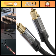 100ft Optical Audio Cable - TOSLINK Digital Soundbar Cable for S/PDIF Devices