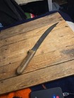  Vintage 17" OA 12" Curved Blade High Carbon Steel Butchers Knife BAGAT BROS. GC — photo 6