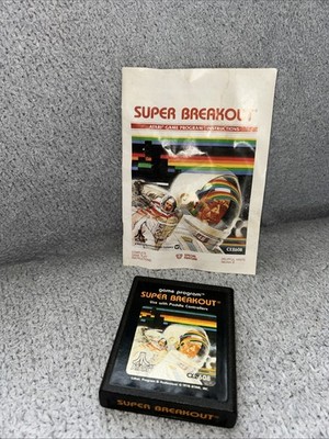 Super Breakout (Atari 2600, 1978) Game Program Tested  With Manual