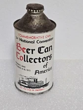 Vintage BCCA Commemorative 3rd National Canvention Cone Top Beer Can