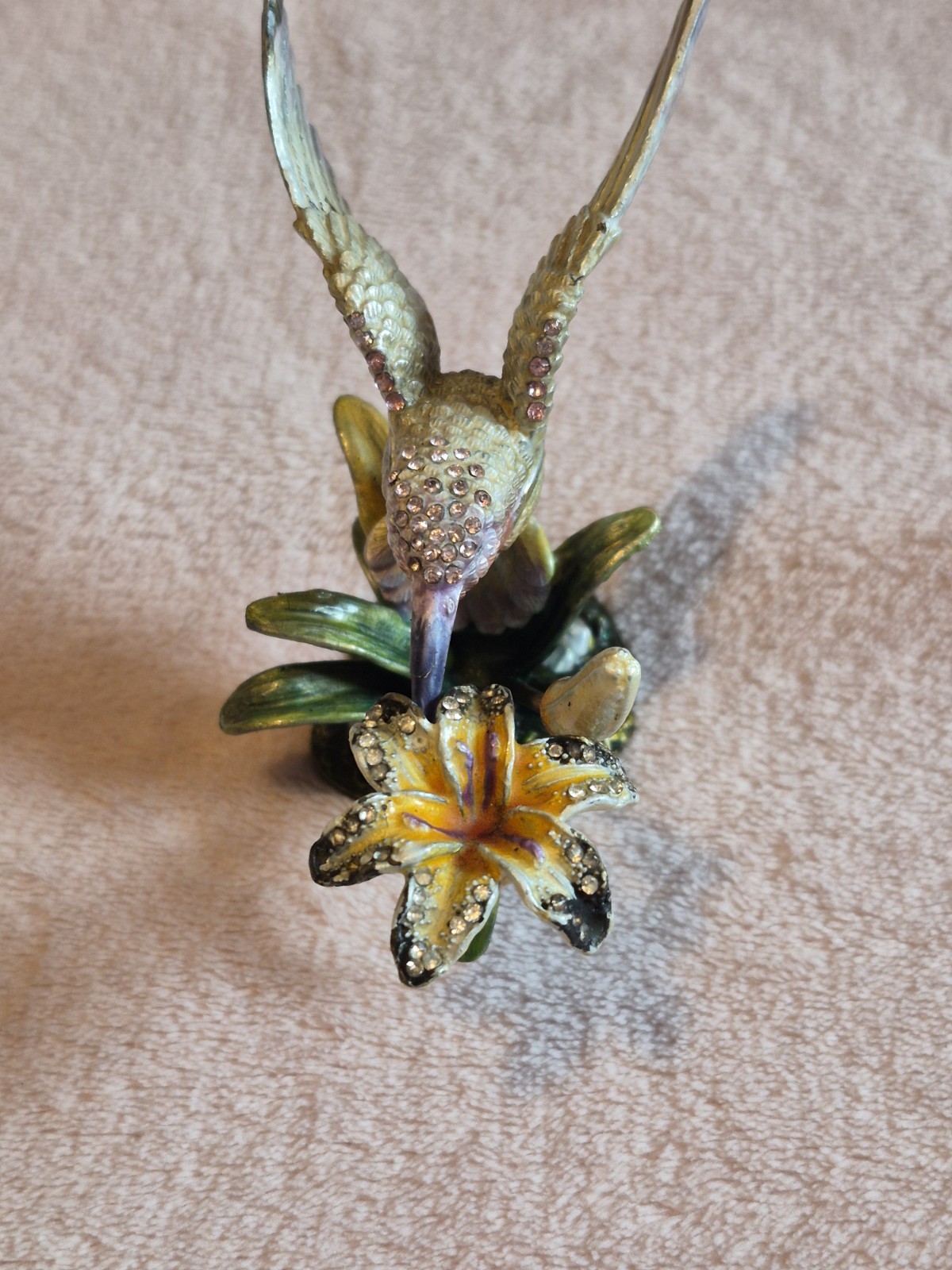 Treasured Trinkets by Juliana Hummingbird On Lilac Flower Great Gift image 2
