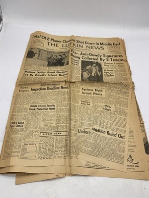 The Lufkin News April 1970 Newspaper Middle East planes shot down