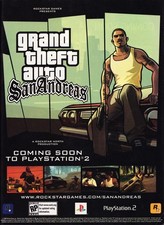 Grand Theft Auto San Andreas A3 Print Wall Art Home Decor Gaming Poster