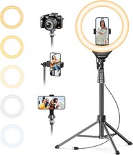 UBeesize 12" Selfie Ring Light with 62" Tripod Stand Selfie Ring Light