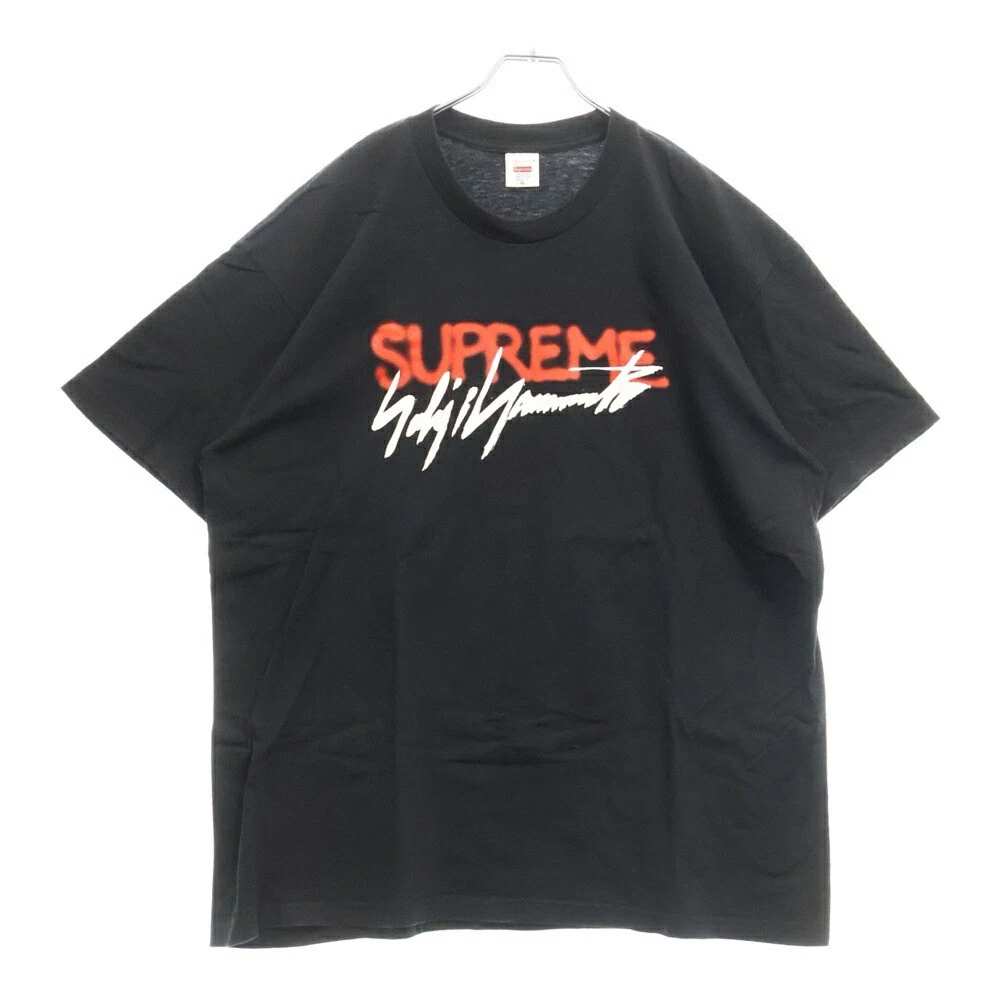 Tee shirt imprimé col rond logo Yohji Yamamoto taille suprême XL 20 AW FoI10