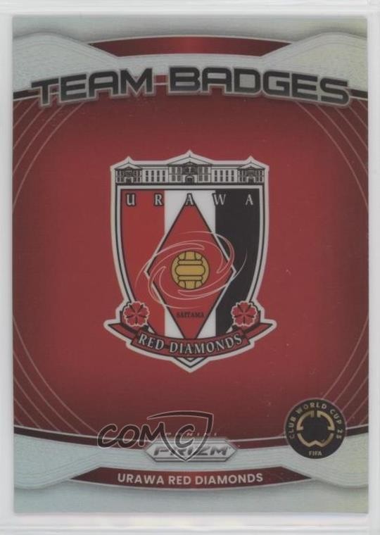 2025 Panini Prizm FIFA Club World Cup Team Badges Silver Urawa Red Diamonds 0g6d