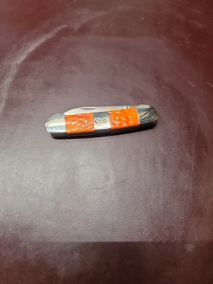 Canoe Case XX Bone Tequilla Sunrise Cigar Band Pocket Knife /No Box /0726