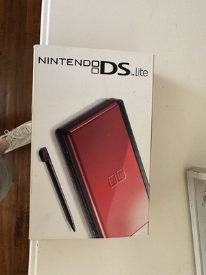 Nintendo DS Lite Crimson Red/Black Handheld System - FACTORY SEALED NM
