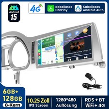 10.25" Für Audi Q7 MMI 3G 8Core 6+128GB Carplay Android Autoradio GPS Navi WiFi