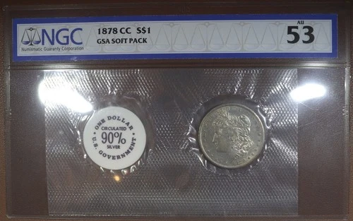 1878 CC Morgan Dollar $1 - NGC AU53 GSA Soft Pack - Original #531